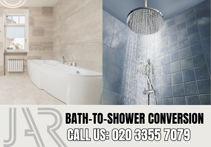 Bath to Shower Conversion by Highgate Bathroom Fitters
